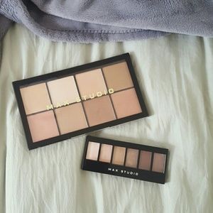 Max Studio highlighter and eye shadow